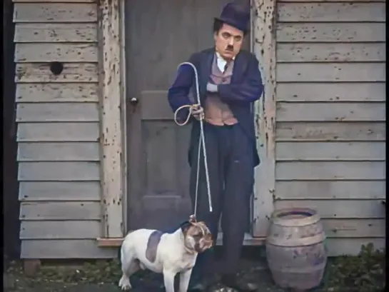 Charlie Chaplin - The Champion - color Version (Laurel  Hardy)