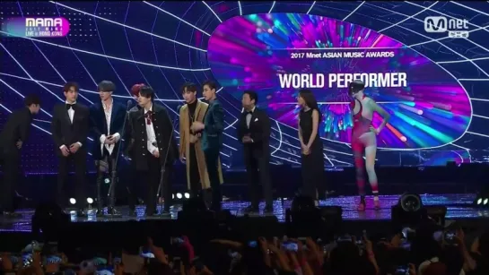 [VIDEO] 171201 GOT7 - World Performer Award @ 2017 MAMA in HONG KONG