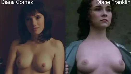 Nude actresses (Diana Gómez, Diane Franklin) in sex scenes / Голые актрисы (Диана Гомес, Дайан Франклин) в секс. сценах