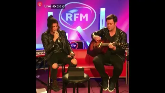 Côme - The way I feel (Asha cover) sur RFM Facebook live