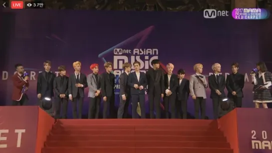 [171125] Seventeen @ 2017 MAMA in Vietnam Red Carpet