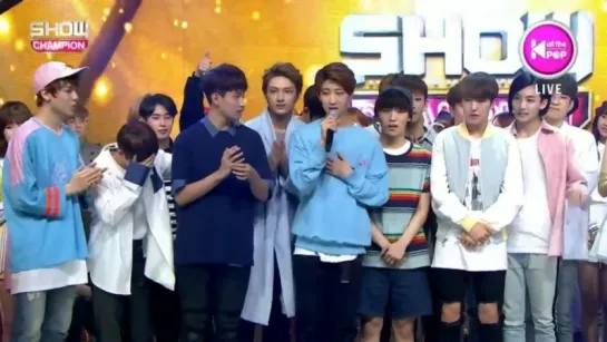 [Todays Winner] 160504 SEVENTEEN (세븐틴) - 1위 Win  Encore @ 쇼챔피언 Show Champion