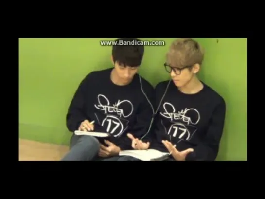 131008 17TV S4 EP3 - Wonwoo & Seokmin Focused