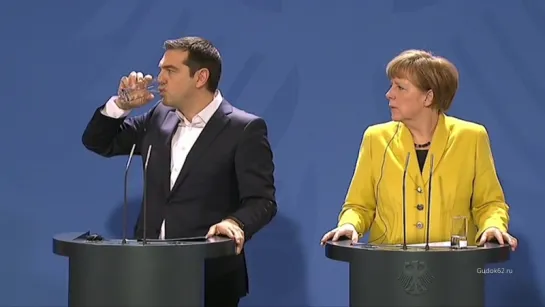 Ангела Меркель и Алексис Ципрас - Речь без речи -  Merkel  Tsipras (Speechless Speech)