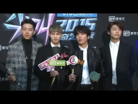 20141206_iQIYI Awards_CNBLUE's interview. Backstage