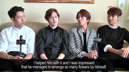 CNBLUE dance a robot dance at an interview with xinmsn on MSN Video