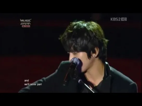 121117 KBS Music Bank in Chile соло ЕнХва "Love me tender"