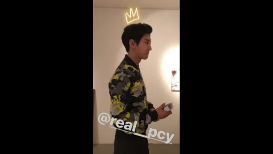 170519 EXO's Chanyeol @ wkorea Instagram Story Update