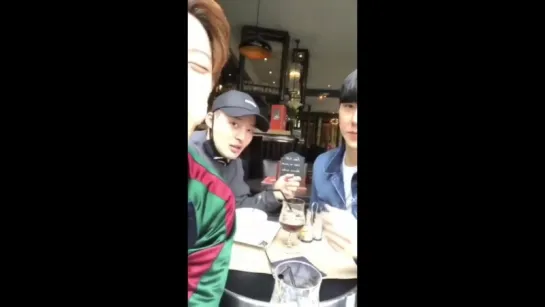 170329 EXO's Chanyeol @ kasper0524 Live on Instagram