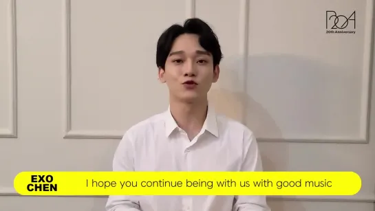 200825 EXO's Chen @ message for 20th Anniversary BoA