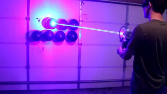 My Homemade 40W LASER SHOTGUN!