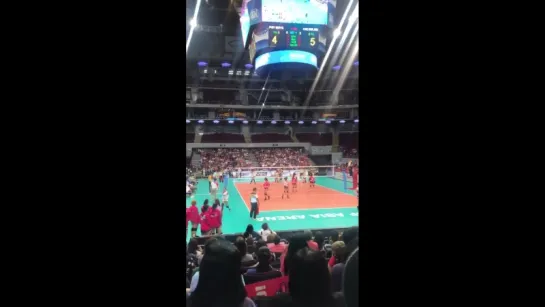 180711  EXO’s Power was played in Nations Volleyball Game