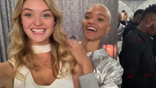 Backstage at the 2018 Victorias Secret Fashion show with Willow Hand