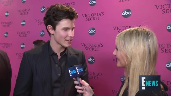 Shawn Mendes Says Itll Be Hard to Focus During VS Fashion Show _ E! Red Carpet  Award Shows