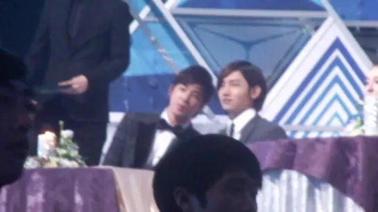 Fancam_Making_111229 SBS GayoTVXQ stage side