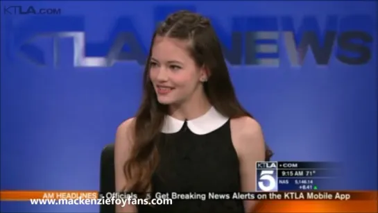 Mackenzie Foy   KTLA Interview