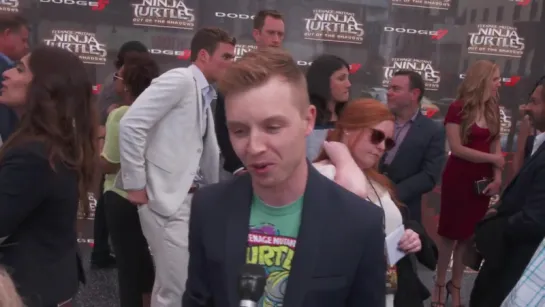 Teenage Mutant Ninja Turtles Out of the Shadows Noel Fisher Premiere Interview