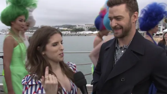 Trolls Anna Kendrick  Justin Timberlake Cannes Red Carpet Movie Interview