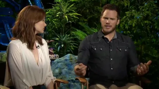 EXCLUSIVE Jurassic World Stars Chris Pratt  Bryce Dallas Howard on the First Movies They Ever Saw