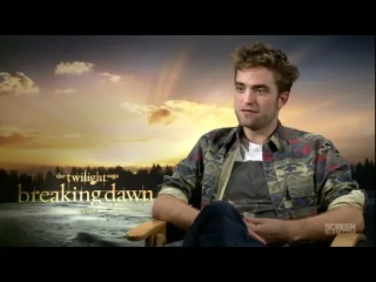 TWILIGHT SAGA BREAKING DAWN PART 2: Interview Screenslam with Robert Pattinson