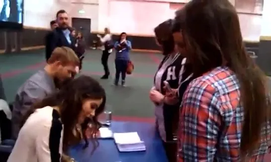 Nikki Reed Giving Me A Hug In Dublin