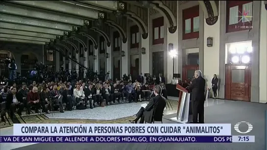 AMLO genera polémica por comparación de pobres con animalitos.