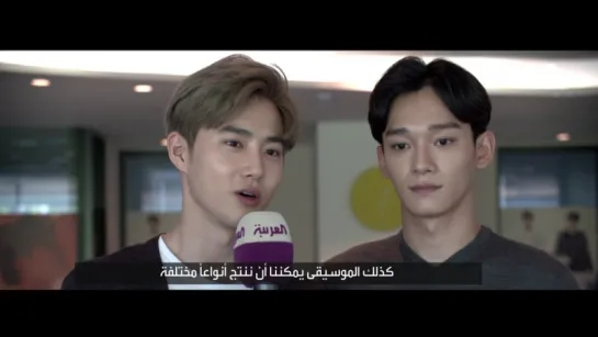 Al-Arabiya EXO interview _ الكورية EXO لقاء العربية مع فرقة