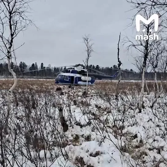 Вертолёт Ми-8 авиакомпании "Газпром авиа" загорелся в воздухе