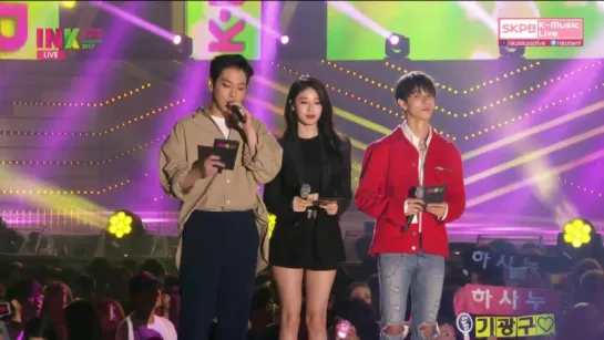 170909 Samuel - HimChan B.A.P - Jiyeon T-ARA  MC speak english,chinese, Japan and Korea  INK