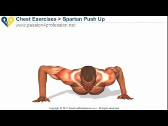 Spartan Push Up (300 workout) [Видео (базовые упражнения) от passion4profession.net]