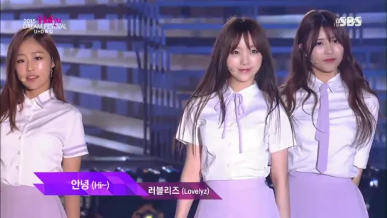 Lovelyz - Hi~ @ 2015 Hallyu Dream Concert 151004