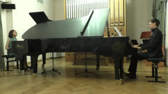 Моцарт  Sonata in D for two pianos K448  «Aventure Piano Duo» Ада Горбунова Виталий Гаврук