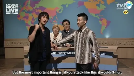 [ENG] 130831 SNL Korea S4 E26 (Jay Park cut)