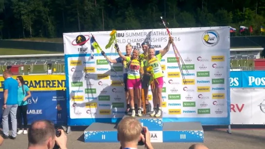 IBU Summer Biathlon World Championships 2016 - Team Finland - Mixed Relay World Champions