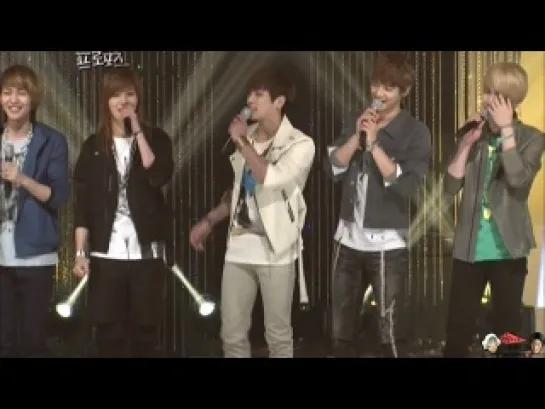 28.04.12 SHINee-приветствие на пяти языках @ Lee Sora's 2nd Proposal