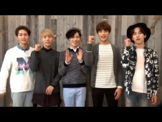 270914 SHINee Message @ SHINee WORLD 2014 in Japan ("I'm Your Boy")