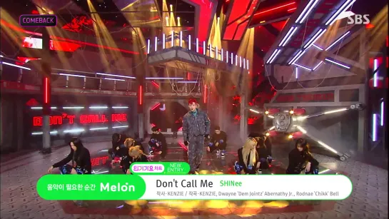 280221 SHINee - Don't Call Me @ SBS Inkigayo