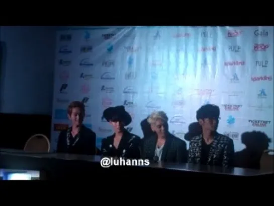 070913 [Fancam] Press Conference @ K-pop Republic Concert in Manila