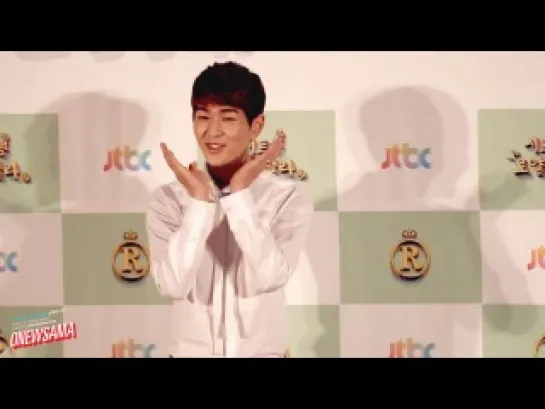 150713 [Fancam3] Onew - 귀요미 @ "The Royal Villa" Press Conference