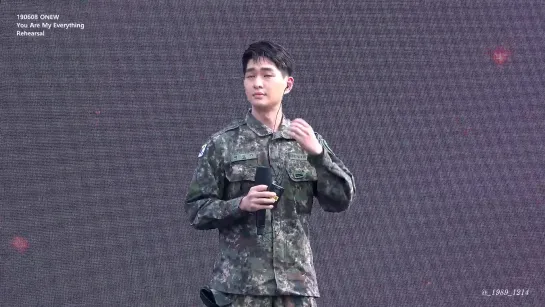 080619 [FC] Onew - You Are My Everything (Rehearsal) @ The 1st Korean-American Society Festival