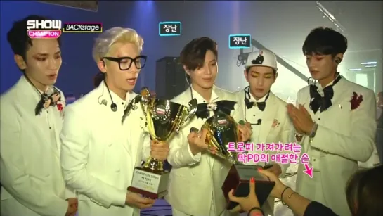 150815 Backstage SHINee Cut @ MBC Show Champion