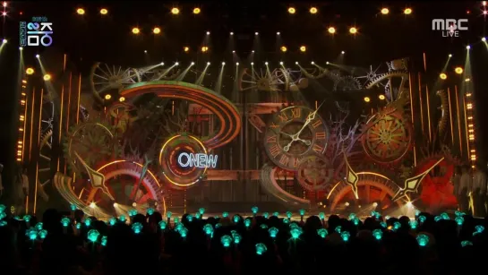 110323 Onew - Interview + Rain On Me + Circle + Ending @ MBC Music Core