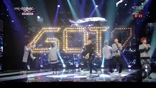 [Выступление] 140117 GOT7 - Intro + Girls Girls Girls | KBS Music Bank