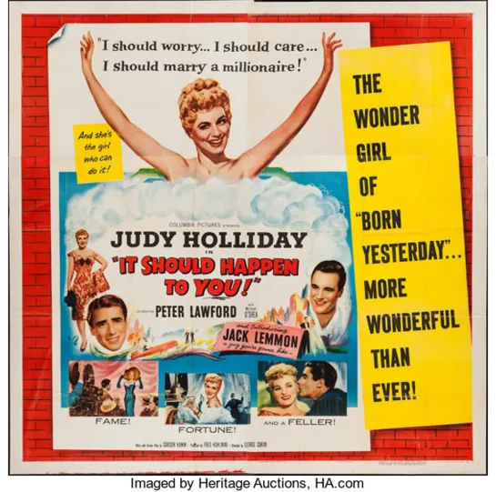 It Should Happen To You (1954) -1080p- Judy Holliday, Peter Lawford, Jack Lemmon