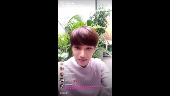 171026 EXO Kai @ smtowns Instalive (1-2)