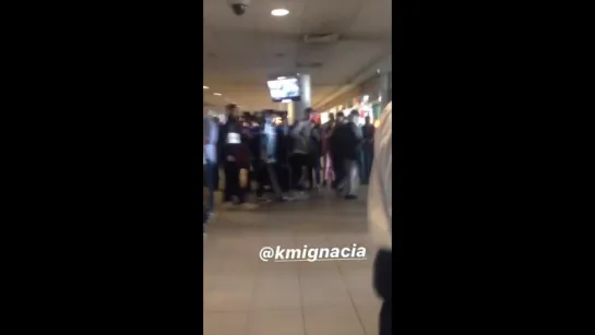 [VK][180809] MONSTA X fancam @ Santiago Airport