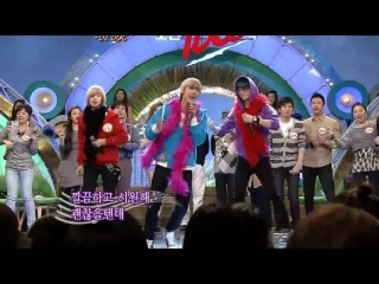 [SHOW] 13.03.11 C.A.P,ChunJi,Niel dancing with DOC @SBS 1000 Songs Challenge Cut