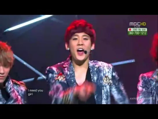 [PERF]07.01.2012 Teen Top - Crazy @ Music Core