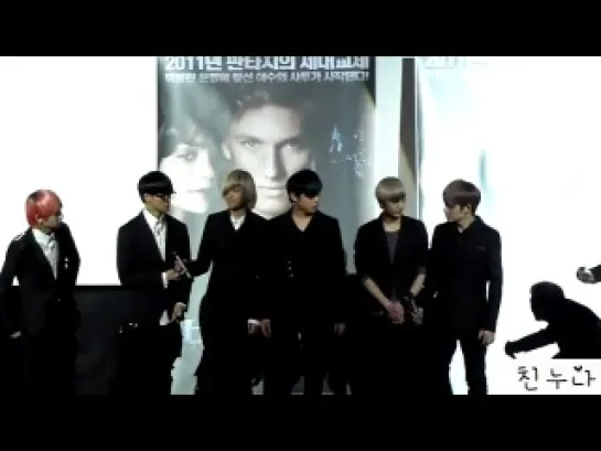 [FANCAM] 10.03.11 Teen Top @ 'Beastly' promotion 1