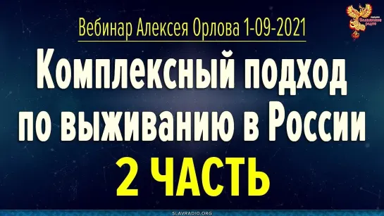 Вебинар Алексея Орлова. Комплексный подход по выживанию в России. Часть 2